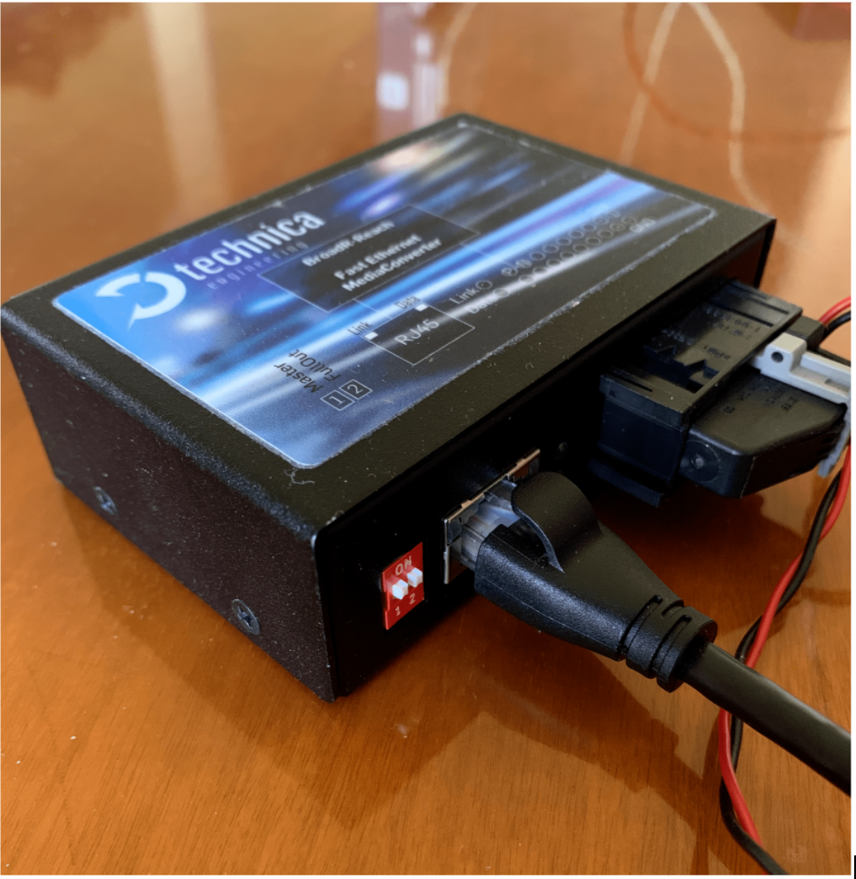 Ethernet Box with Ethernet
cable