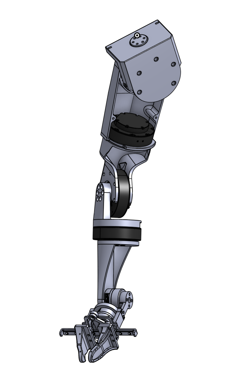 Humanoid leg design - side view